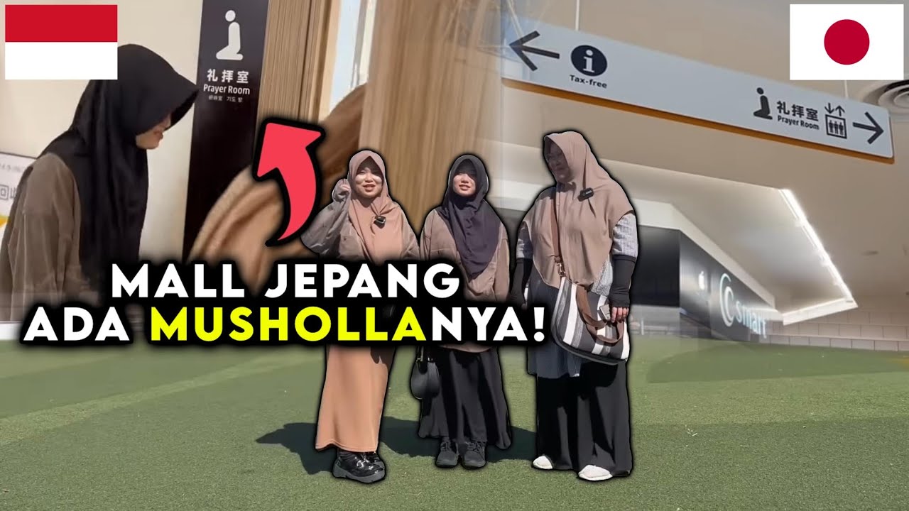 ANAK DAN ISTRI SENANG DIAJAKN MAIN SEHARIAN DAN KETEMU MUSHOLLA DI EXPOCITY JEPANG