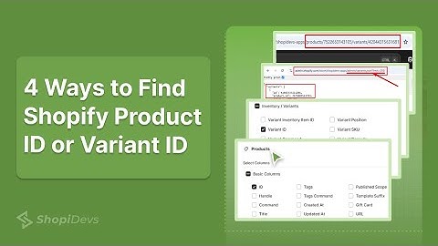 How to Find Product ID and Variant ID on Shopify in 2025