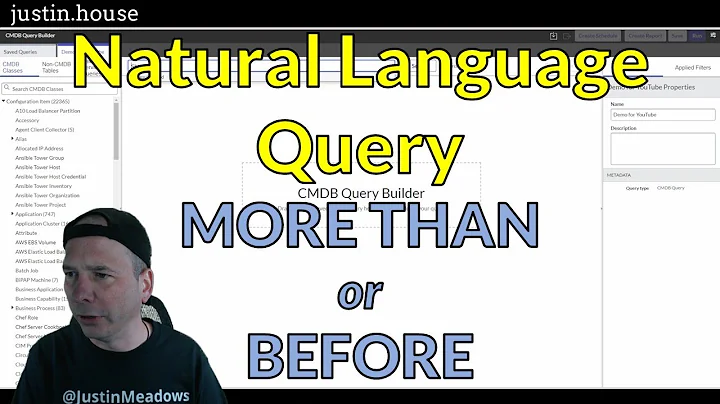 Intelligent Search for CMDB - Natural Language - MORE THAN vs BEFORE