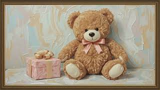 Valentine's Day TV Art Teddy Bear Frame Screensaver 4K | Romantic Valentine TV Background with Love screenshot 4