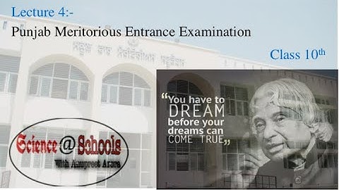 #Lecture4 Science | PUNJAB Meritorious School Entrance Exam | #MeritoriousSchools |#Class10Science
