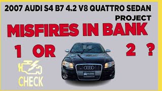 Audi S4 B6 B7 V8 Misfires On Cylinders 58 Bank 2 Running Hot Clogged Catalytic Converter Piggies