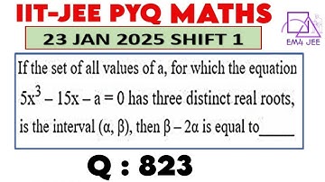 If the set of all values of a, for which the equation 5x^3 -15x - a =0  has three distinct real root