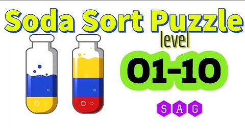 Soda Sort Puzzle Color Water Game level 1 2 3 4 5 6 7 8 9 10