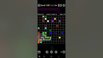How To Solve Flow Free Premium 12x12 Mania Level 108 Hard Board Walk Through Solution Walkthrough