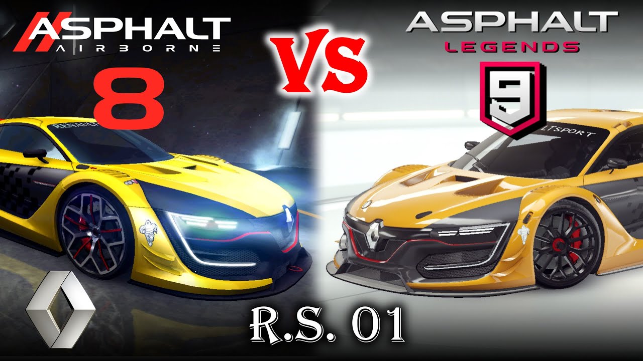 Renault R.S. 01: Asphalt 8 vs Asphalt 9 - YouTube