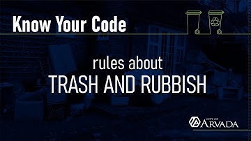 Know Your Code - Trash and Rubbish.