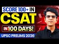CSAT Fear to CSAT Clear! Score 100+ in CSAT in Just 100 Days! 💪