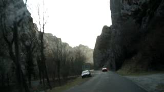 Driving through the valley in Saou