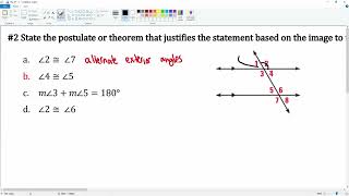 Chapter 3 #2 Angle Relationship Between Two Parallel Lines