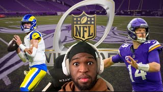 Tomtv reacts to Minnesota Vikings vs. Los Angeles Rams Game Highlights | Wild Card NFL 2024 Season