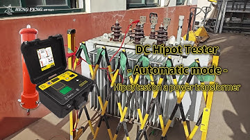 DC Hipot Tester -Automatic mode  We are going to perform hipot test on a power transformer