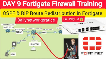 Day 9 | Fortigate | Redistribution OSPF into RIP Between Cisco & FortiGate 🔥| Step-by-Step Lab Guide