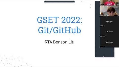 Git/GitHub Workshop | GSET 2022