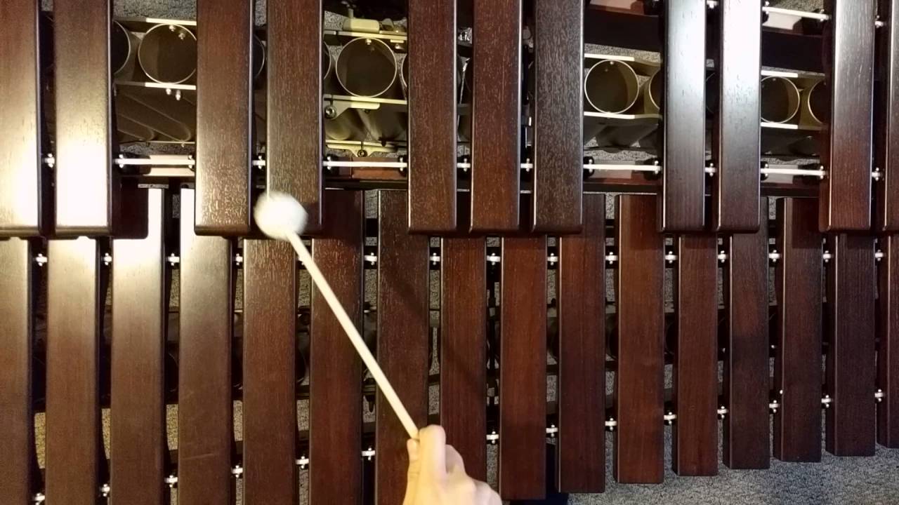 E-flat major scale xylophone or marimba