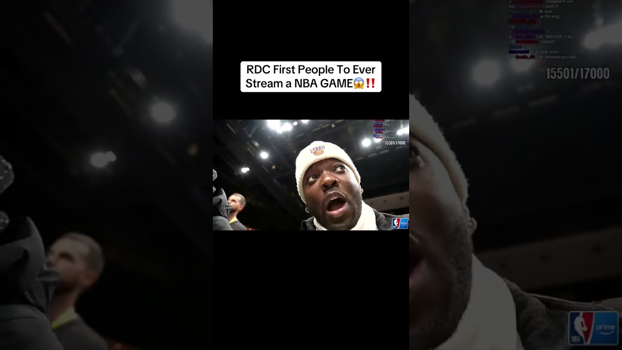 RDC First People To Ever Stream a NBA GAME😱‼️ 
