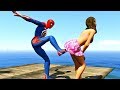 GTA 5 Water Ragdolls | SPIDERMAN Jumps/Fails (Euphoria physics | Funny Moments)