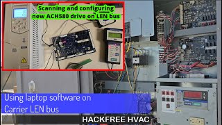 Using laptop software to connect to Carrier Comfortlink LEN bus