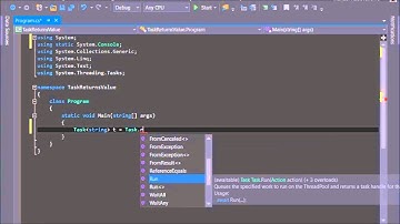 C# 6.0 Tutorial - Advanced - 14. A Task That Returns Value