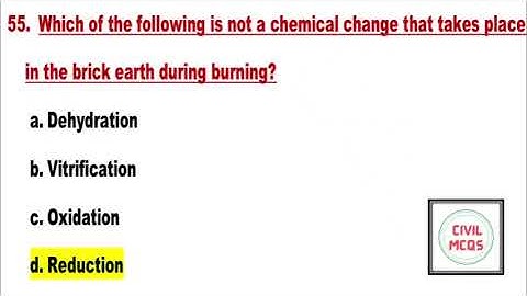 TNPSC AE 2023/Building Material and Construction Practices/Bricks/MCQ’s - 6