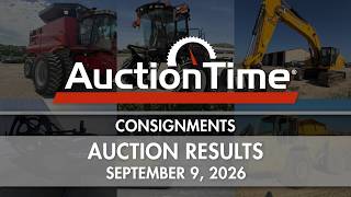 Details Consignment Auction Results September 9, 2026 News