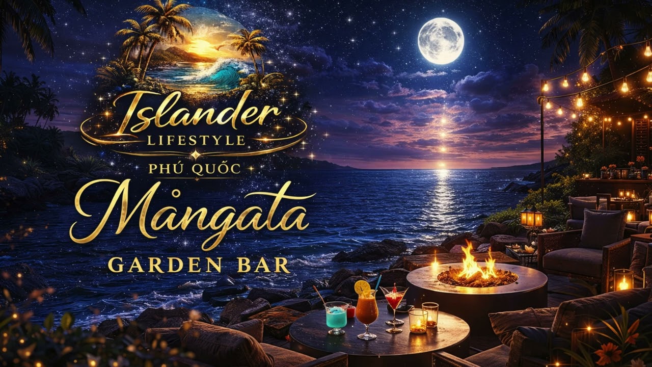 🌙 ISLANDER MÅNGATA GARDEN BAR | Ocean Moon Chill #MångataGardenBar #PhuQuoc #PhuQuocNight