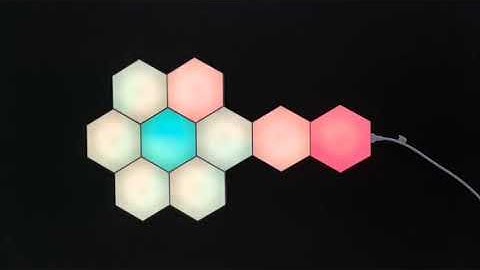 APP controlled aurora hexagon lights