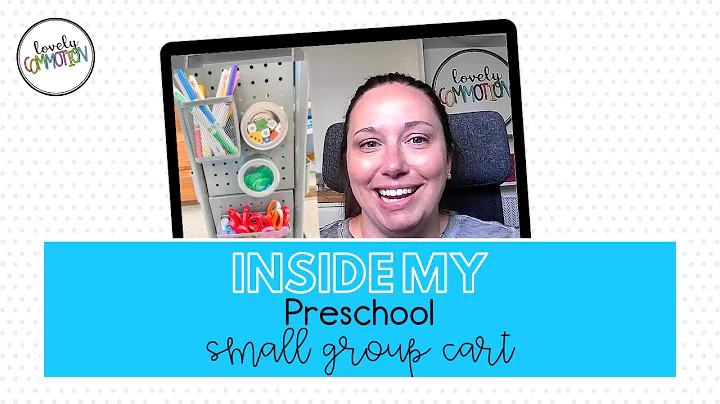 Inside my Preschool Small Group Cart