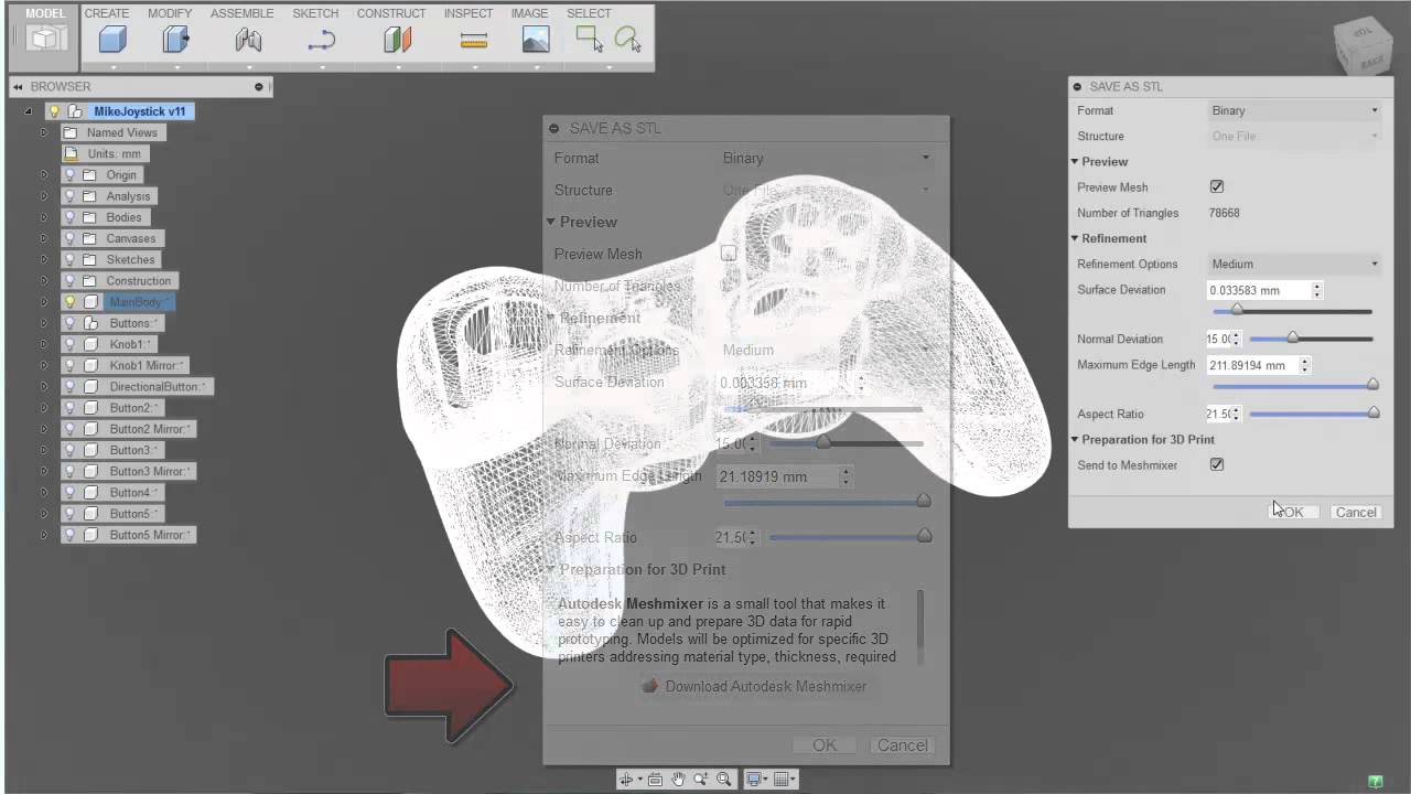 How to 3D print a stl model in Fusion 360 to a custom printer