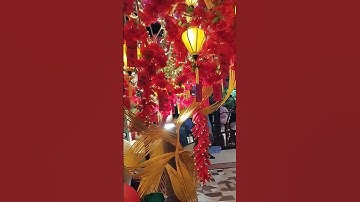 Độc lạ con rắn đỏ quấn quanh cây vàng thần tài ngày Vía Thần Tài năm Ất Tỵ tại Trung tâm Sài Gòn