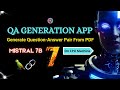 Question answer generator app using mistral llm langchain and fastapi