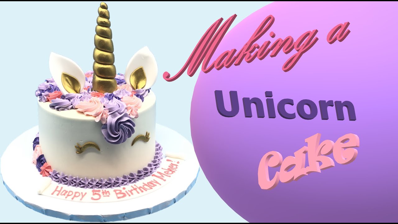 Pastel de Unicornio  Facil. Making a Unicorn cake