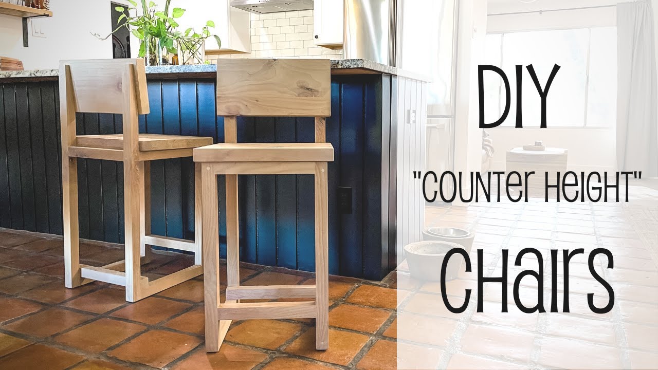 DIY Modern Counter Height Chairs — the Awesome Orange