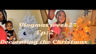 Decorating Christmas 2021 vlogmas week2￼ #chrismas2021 #decorating #christmastree #vlogmas