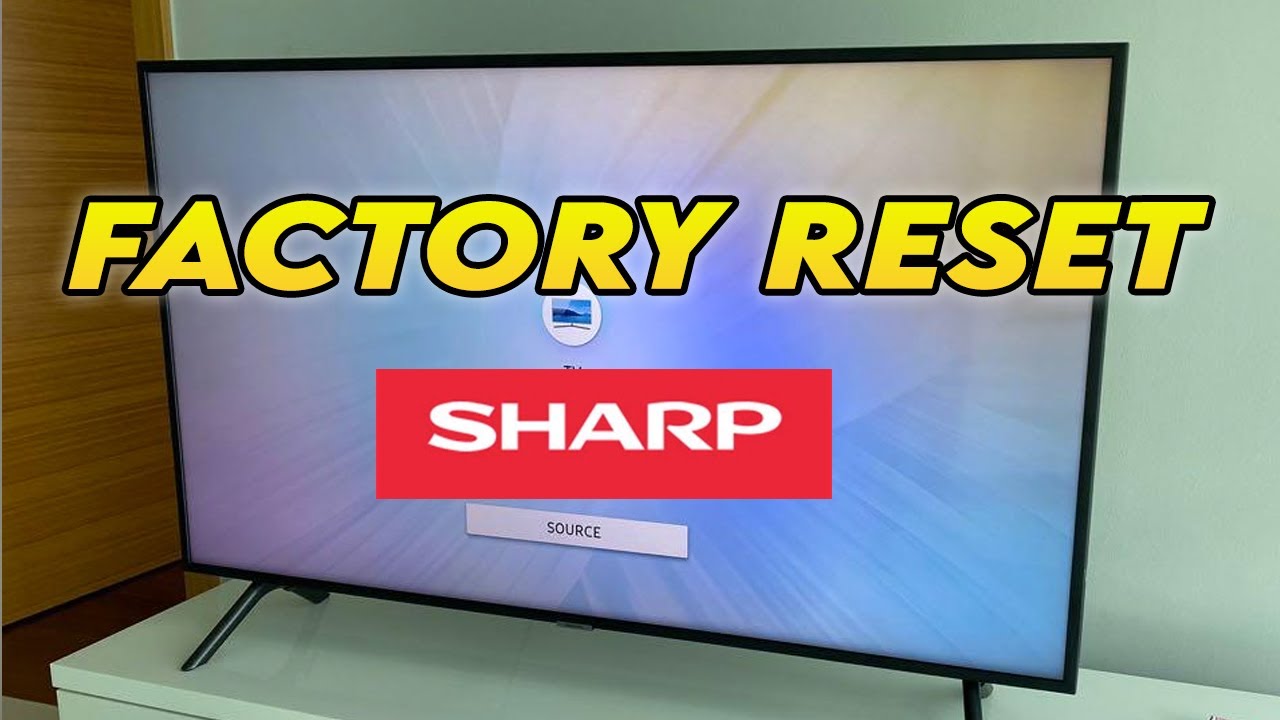 How To Reset SHARP LCD TV / Open Service Menu & Keys Unlock On All 