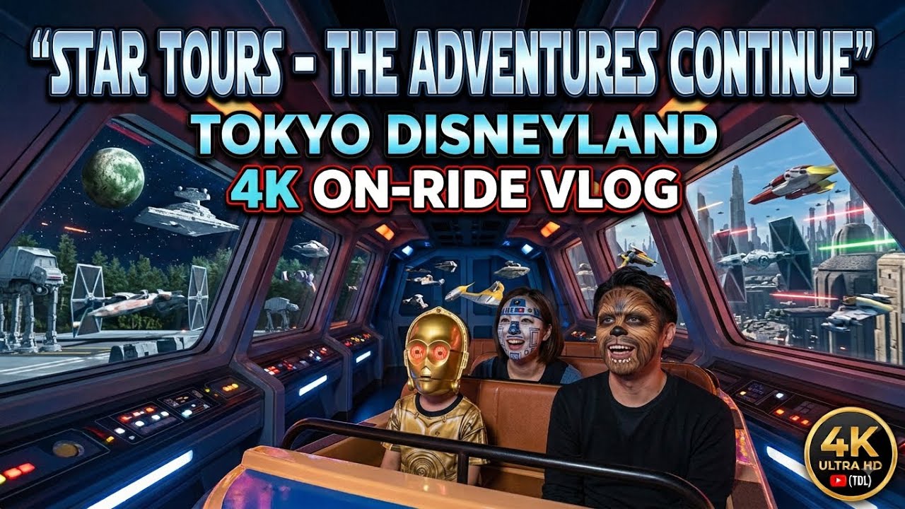 Star Tours Star Wars-Full Experience -Tokyo Disneyland #4k #new #2026 