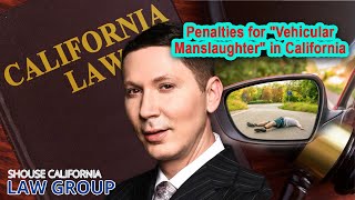 Penalties for "vehicular manslaughter" in California