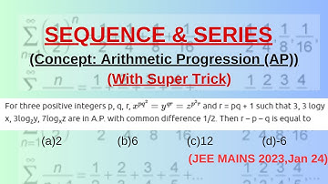 For three positive integers p, q, r, x p q 2 = y q r = z p 2 r and r = pq + 1 such that 3, 3 logy x,