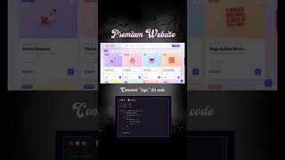 created a Premium Website using #html #css #javascript  #coding#programming#shorts #viral #learning