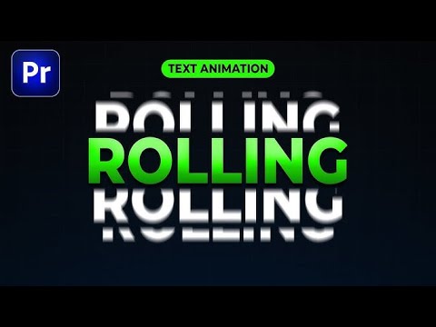 Rolling Text Animation Rolling Text animation in Premiere Pro | Beginner | Easy - YouTube