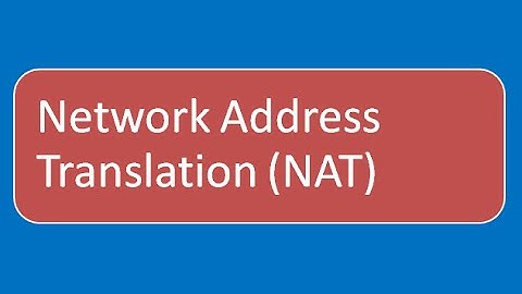 Network Address Translation (NAT)