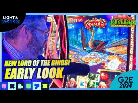 THE DRAGON SMAUG G2E 2024 NEW SLOT PREVIEW! ★ A NEW HOBBIT / LORD OF THE RINGS  ★ #g2e #slotmachine
