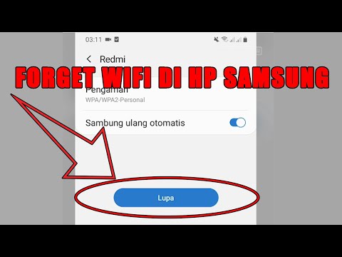Cara Forget WIFI / Hapus yang Pernah Terhubung di HP Samsung