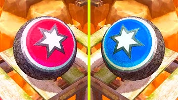 Star Ball vs Reverse in Rollance Adventure Balls - SpeedRun Levels 196-199