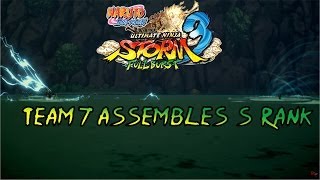 Naruto Shippuuden Ultimate Ninja Storm 3 Full Burst - S Rank Team Seven Embles