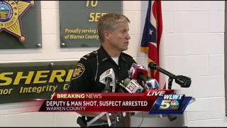 Full News Conference: Deputy, civilian shot; suspect arrested in Warren County