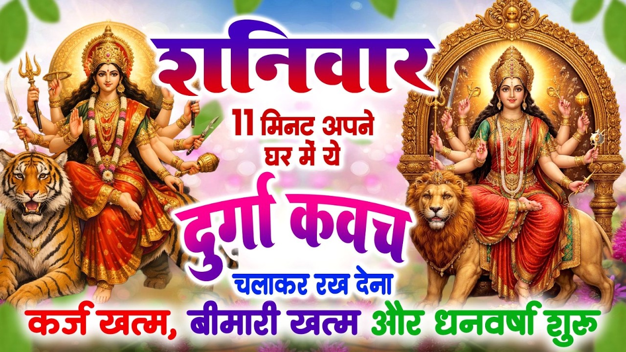 शनिवार 11 मिनट अपने घर में ये दुर्गा कवच चलाकर रख देना कर्ज खत्म, बीमारी खत्म और धन वर्षा शुरू