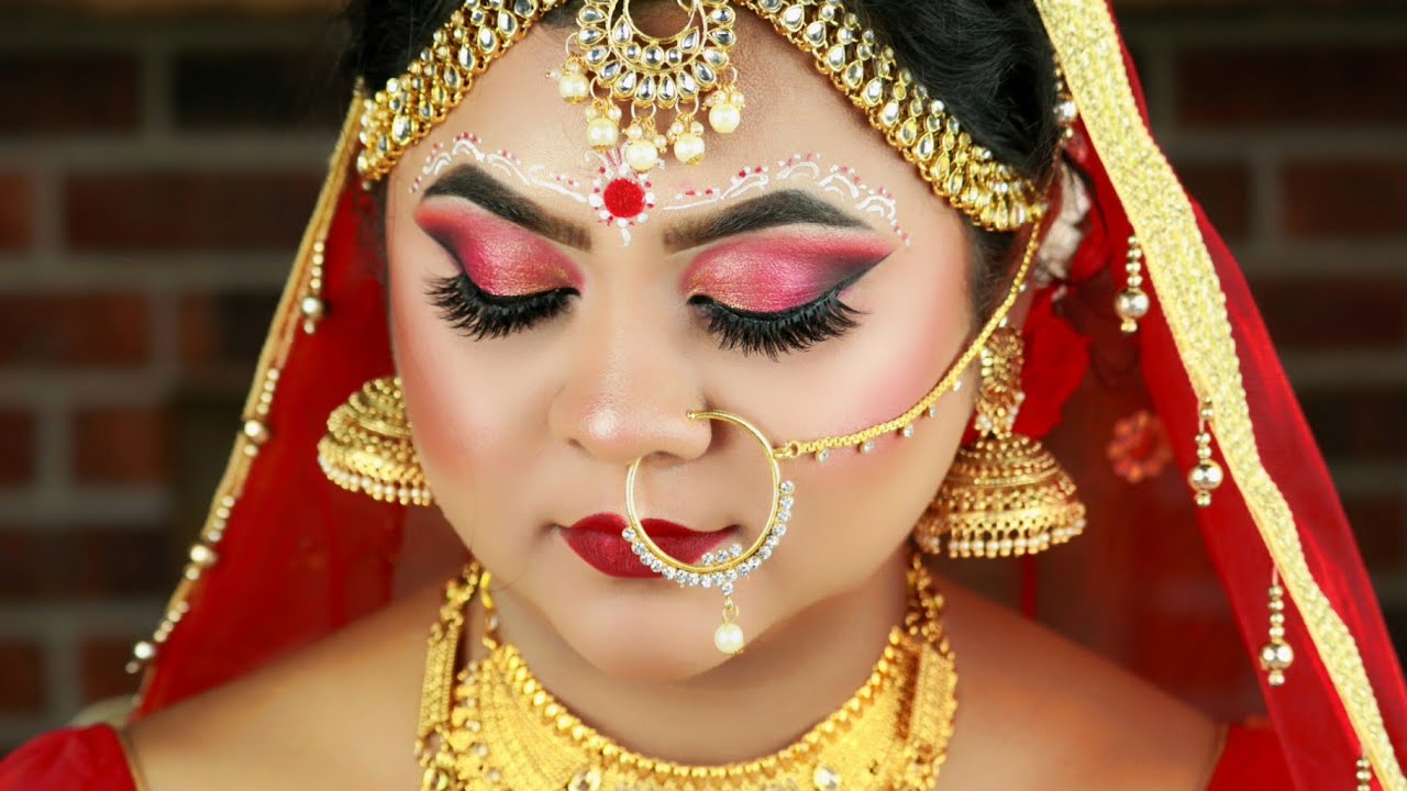Bengali Bridal Makeup Tutorial Step By Step 2020 Hooded Eyes YouTube