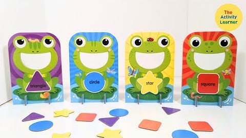 Learn Shapes & Colors Sorting Activity | Feed The Frogs | Educational Videos for Toddlers