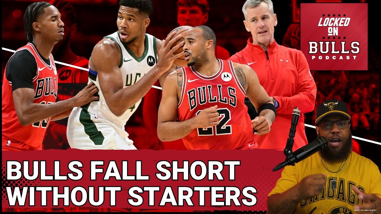 Without Starters Young Chicago Bulls Fall Short In Loss To Bucks - YouTube